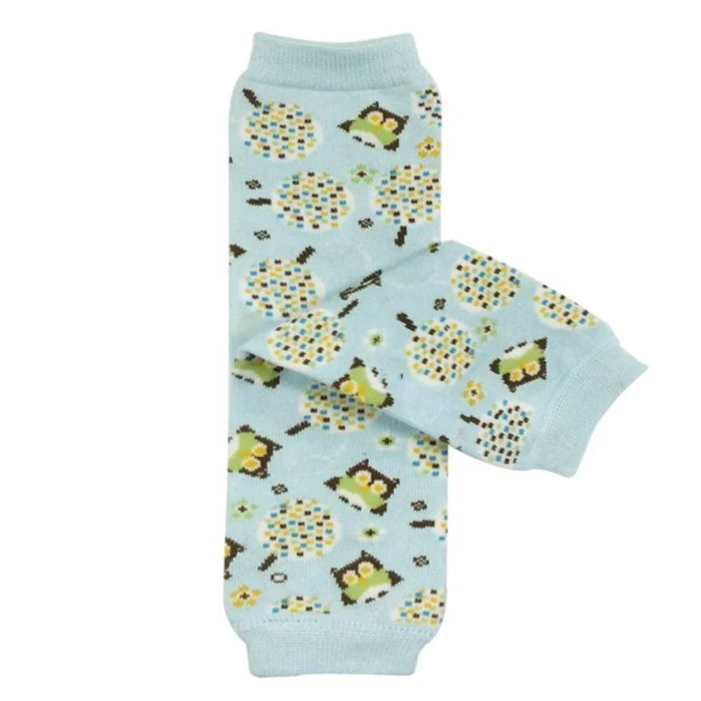 NEW 2 Wrapables Leg Warmers Baby Apparel Blue Chevron Owls Trees Orange Brown